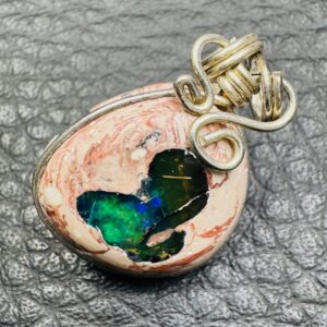 Pendentif En Opale De Feu