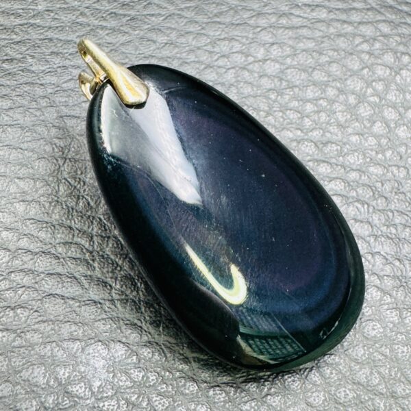 Pendentif Obsidienne Oeil Céleste du Mexique (réf ooc41) – Image 2