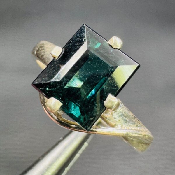 Bague en Tourmaline Bleue "Taille 53" (réf bat22) – Image 2
