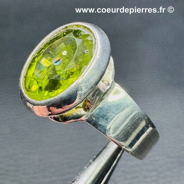 Bague en Péridot "Taille 57" (réf bp1) – Image 2