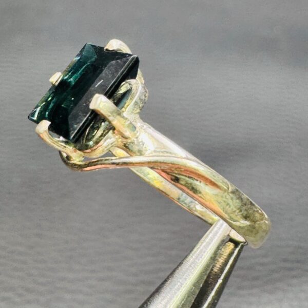 Bague en Tourmaline Bleue "Taille 53" (réf bat22) – Image 4