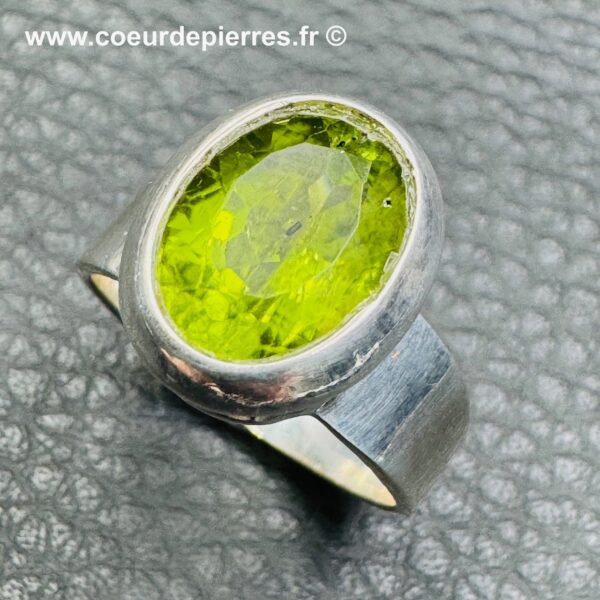 Bague en Péridot "Taille 57" (réf bp1) – Image 5