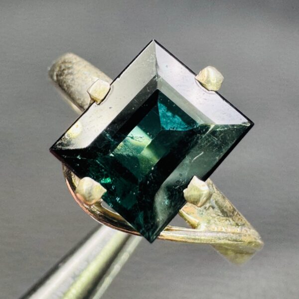Bague en Tourmaline Bleue "Taille 53" (réf bat22) – Image 5