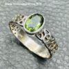 Bague en Moldavite de Republique Tchèque "Taille 57" (réf bmo1) – Image 4