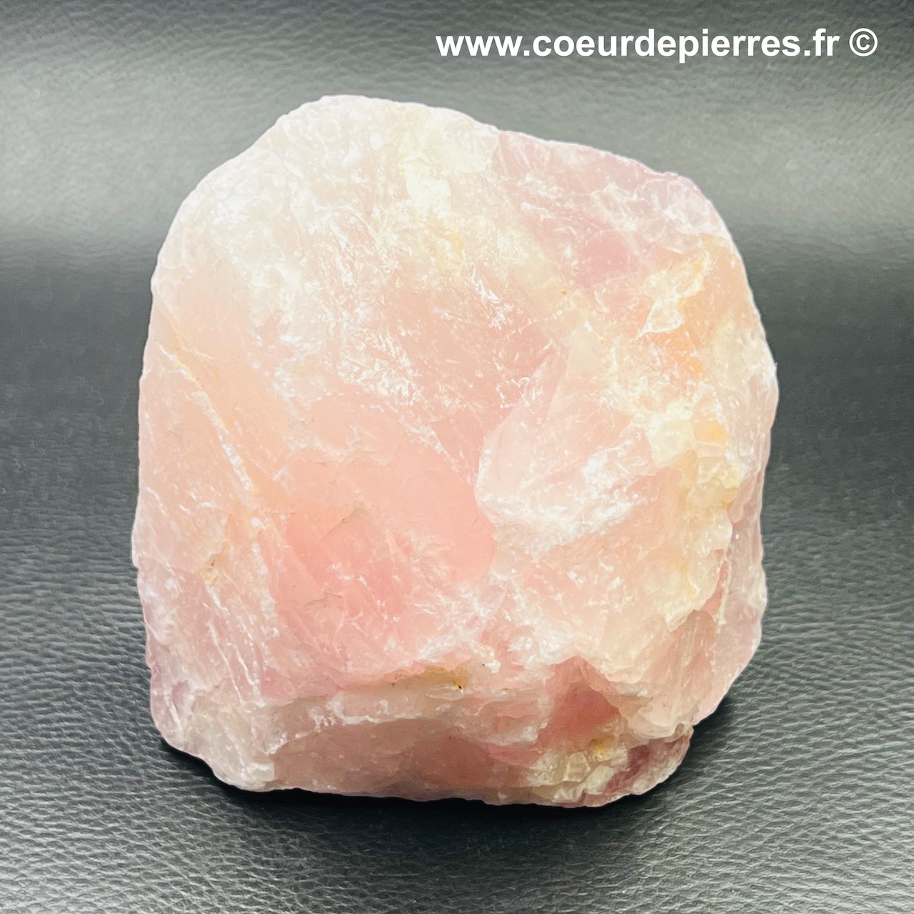 Bloc brut de quartz rose de Madagascar (réf prb11)
