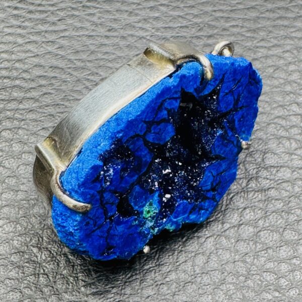 Pendentif en Azurite "Cristallisée"(réf az3) – Image 2
