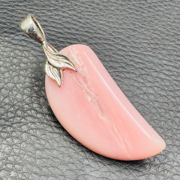 Pendentif en Opale Rose Péruvienne