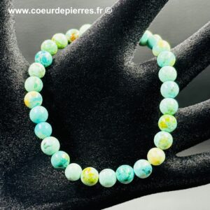 Bracelet en Turquoise du Pérou “perles 6mm”