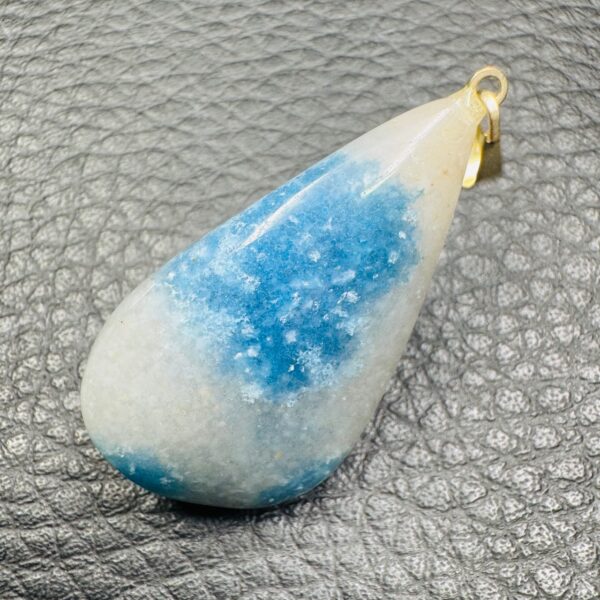 Pendentif quartz Lazulite du Brésil (réf cr5) – Image 2