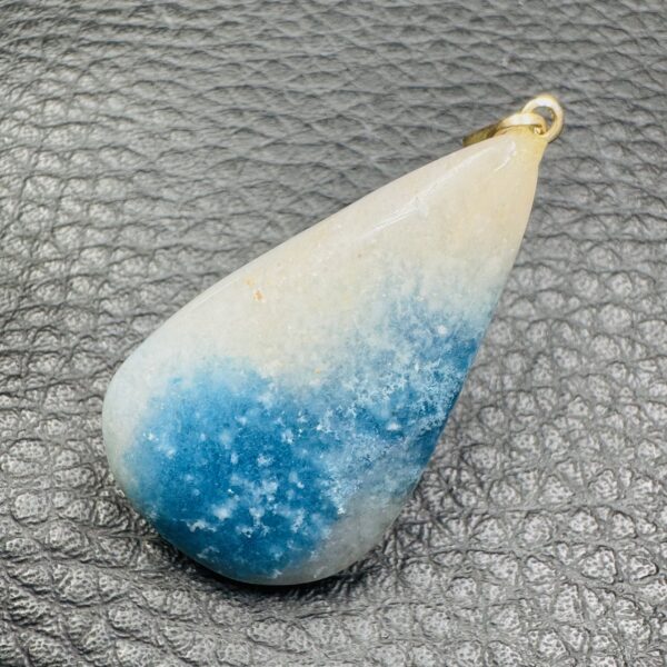 Pendentif quartz Lazulite du Brésil (réf cr5) – Image 3