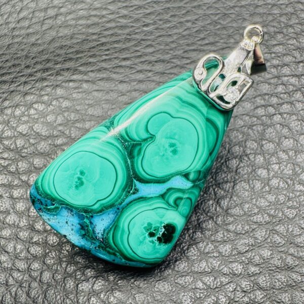 Pendentif en chrysocolle du Pérou (réf c23) – Image 2
