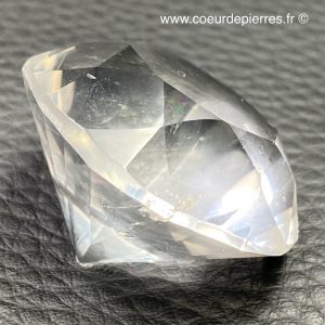 Cristal de roche du Brésil « taille diamant » (cpl2)