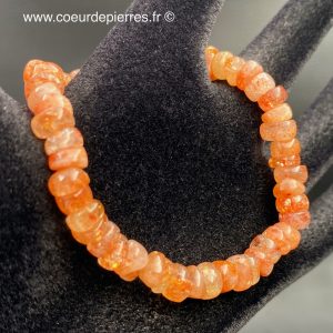 Bracelet en pierre soleil de Norvège « perles roulées qualité extra »
