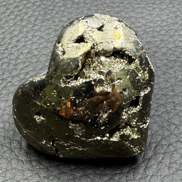 Coeur en Pyrite du Pérou (réf pyl1) – Image 3