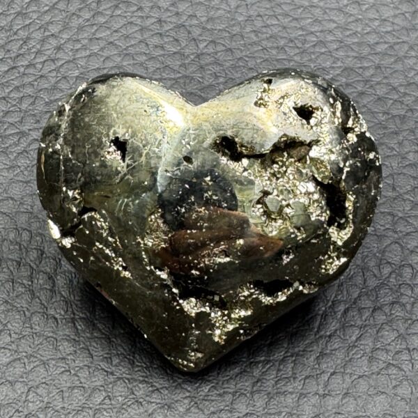 Coeur en Pyrite du Pérou (réf pyl1) – Image 4