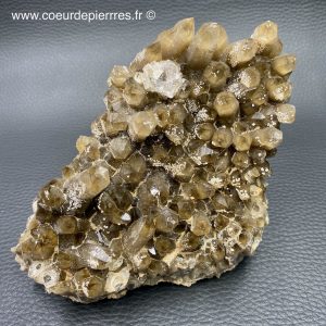 Druse de cristal de roche fumé du Pérou de 0,635Kg (réf pqf2)
