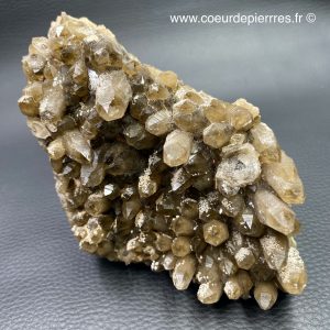 Druse de cristal de roche fumé du Pérou de 0,635Kg (réf pqf2)