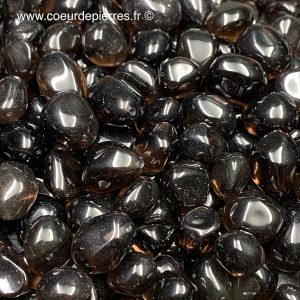 Obsidienne fumé du Mexique pierres roulées “taille moyenne”