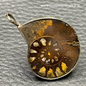 Pendentif ammonite du Maroc (réf pam4)