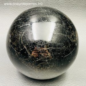 Sphère en Tourmaline noire de Madagascar de 1,460Kg (réf stn4)