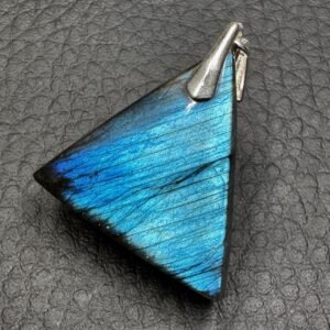 Pendentif en Labradorite Bleu Lagon