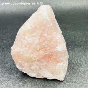 Bloc brut de quartz rose de Madagascar (réf prb7)