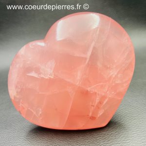 Coeur en quartz rose de Madagascar (réf cqr12)