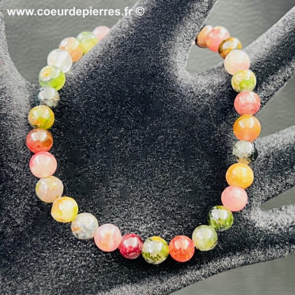 bracelet tourmaline multicolore