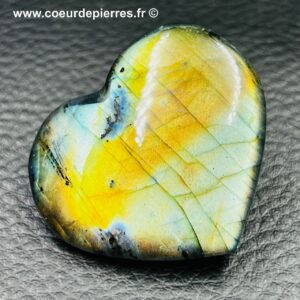 Coeur en labradorite de Madagascar (réf va3)