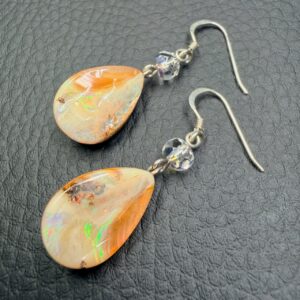 Boucles d'Oreilles en Opale Boulder