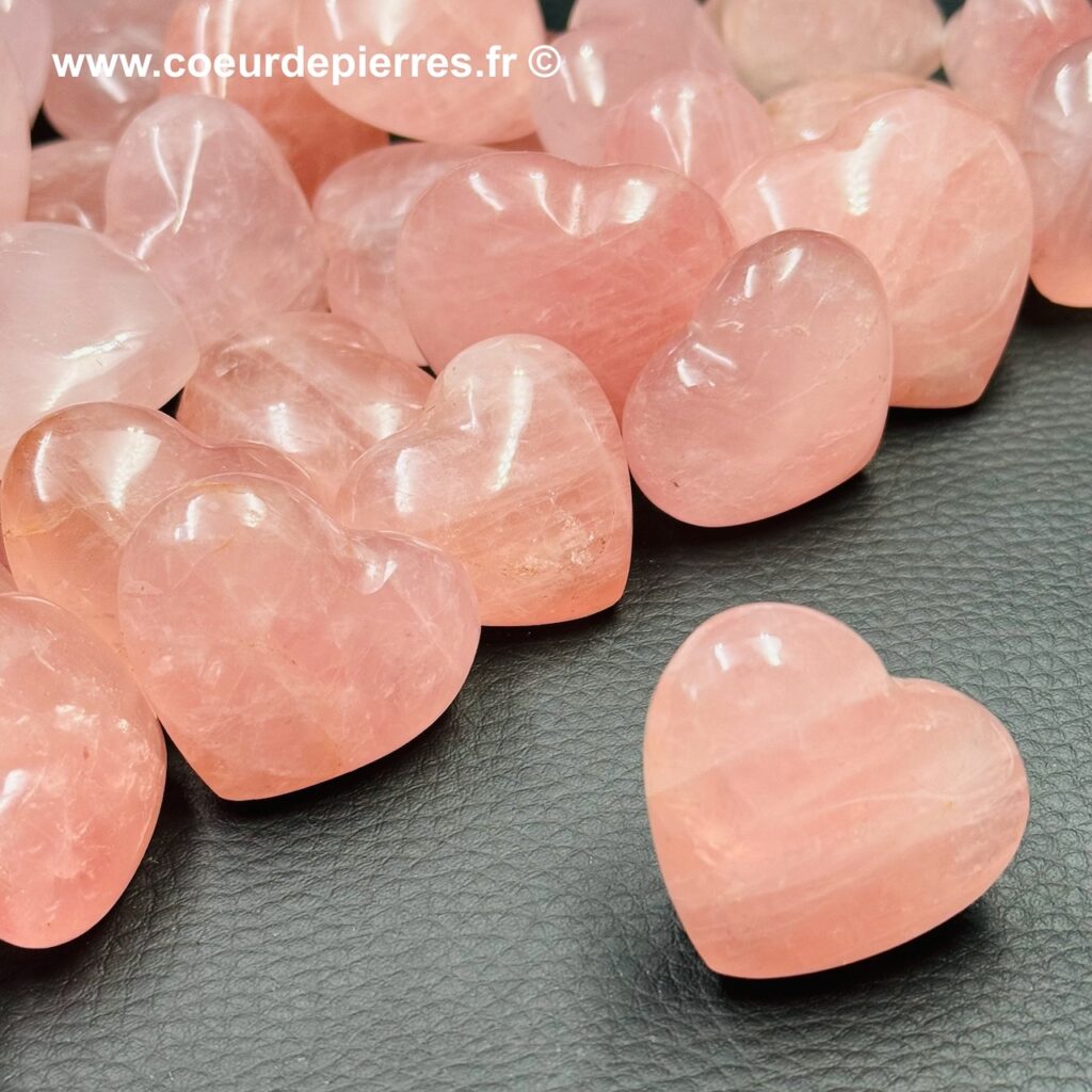 Coeur En Quartz Rose