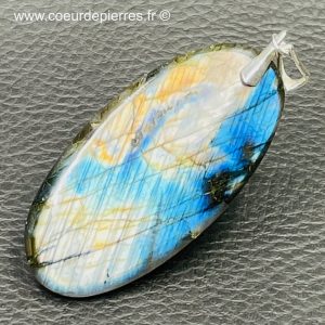 Pendentif labradorite terre et mer “grand modèle” (réf ltm17)