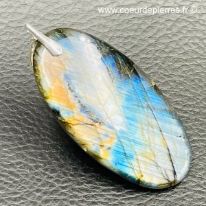Pendentif labradorite terre et mer “grand modèle” (réf ltm17)