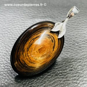 Pendentif en obsidienne fire sheen des USA (réf odf10)