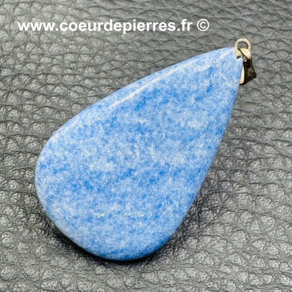 Pendentif en aventurine bleue du Brésil (réf qb3) – Image 2
