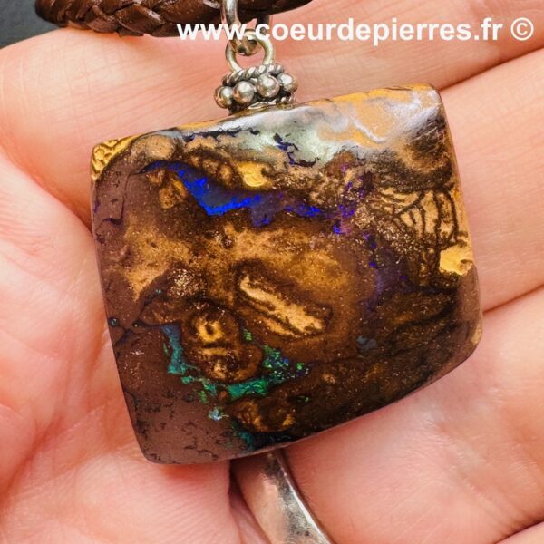 Pendentif en Opale Boulder d’Australie de 88 carats (réf po1) – Image 5