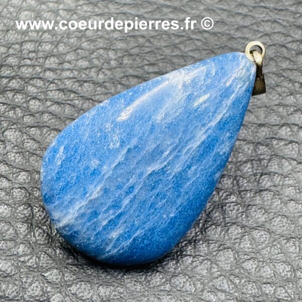 Pendentif en aventurine bleue du Brésil (réf qb2) – Image 2