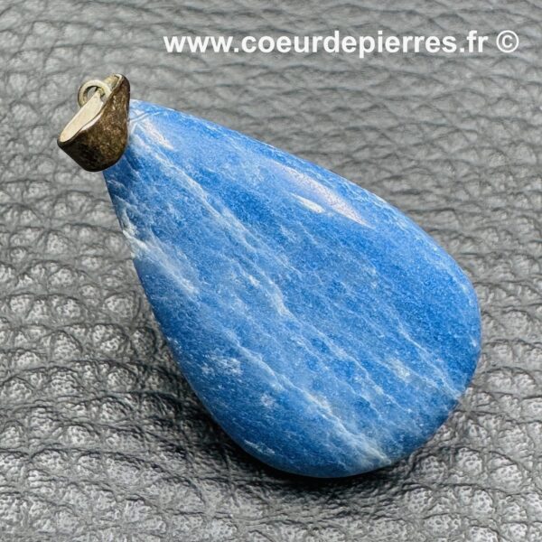 Pendentif en aventurine bleue du Brésil (réf qb2) – Image 3