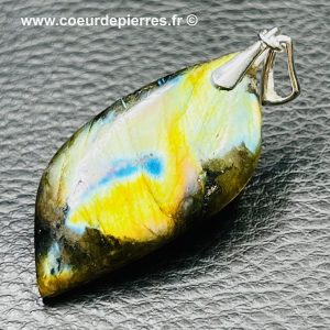 Pendentif labradorite vert d’eau (réf lve95)