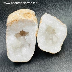 Géode cristal de roche du Maroc 0,455kg (réf gcr6)