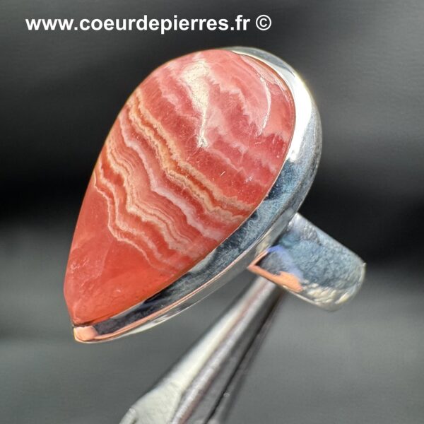 Bague en Rhodochrosite d'Argentine "Taille 57" (réf brd4) – Image 2