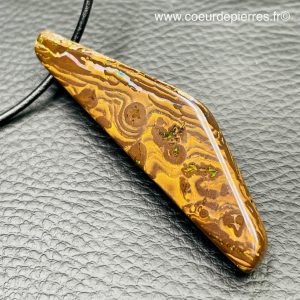 Pendentif en opale boulder d’Australie de 80 carats (réf po19)