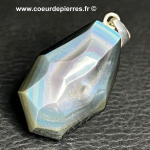 Pendentif en obsidienne oeil céleste « suprême », mine « La Lobera », Nayarit, Mexique(réf ooc31)