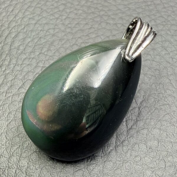 Pendentif Obsidienne Oeil Céleste Mexique (réf ooc47) – Image 3