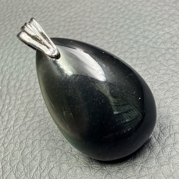 Pendentif Obsidienne Oeil Céleste Mexique (réf ooc47) – Image 2