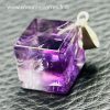 Pendentif en améthyste du Brésil « cube » – Image 4