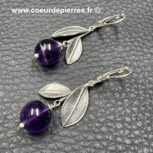 Boucles d'Oreilles en Améthyste