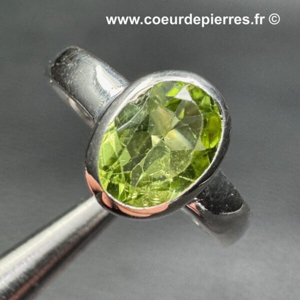Bague en Péridot "Taille 52" (réf bp4) – Image 2