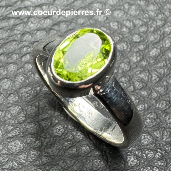 Bague en Péridot "Taille 52" (réf bp4) – Image 4