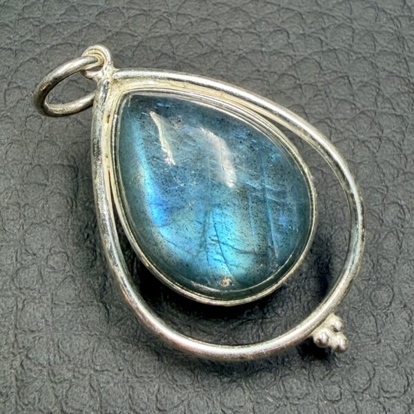 Pendentif Labradorite Bleu Lagon (réf lbl41) – Image 4